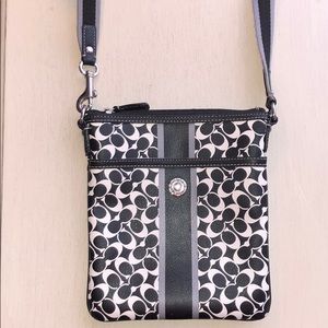 Genuine Coach logo cross body bag